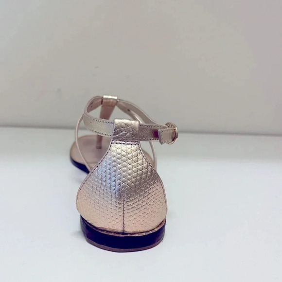 Lilly Pulitzer Heather T-Strap thong Sandal in Gold Metallic - Picture 5 of 8